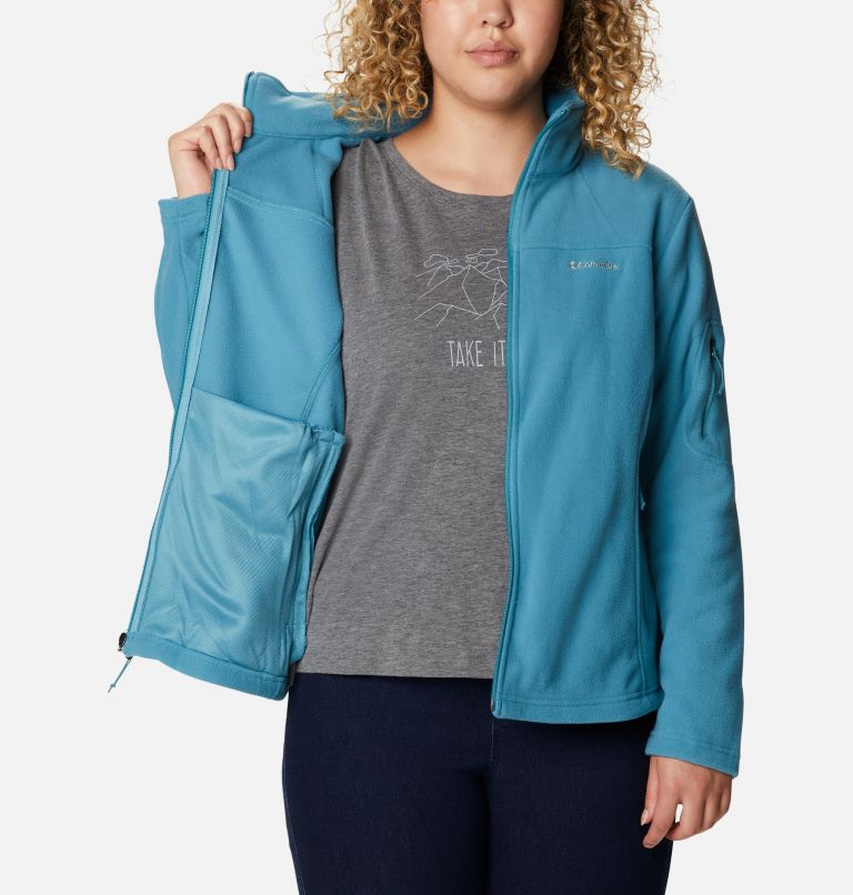 Women's Fast Trek II Fleece Jacket - Plus Size, Color: Canyon Blue, image 5