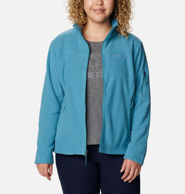 Women's Fast Trek II Fleece Jacket - Plus Size, Color: Canyon Blue, image 7