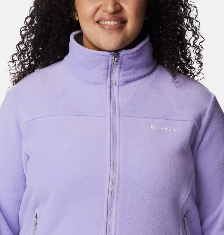 Thumbnail: Women's Fast Trek II Fleece Jacket - Plus Size, Color: Frosted Purple, image 4