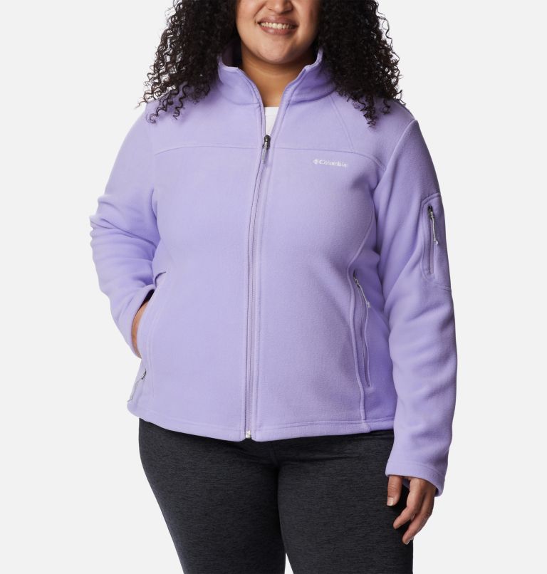 Thumbnail: Women's Fast Trek II Fleece Jacket - Plus Size, Color: Frosted Purple, image 1