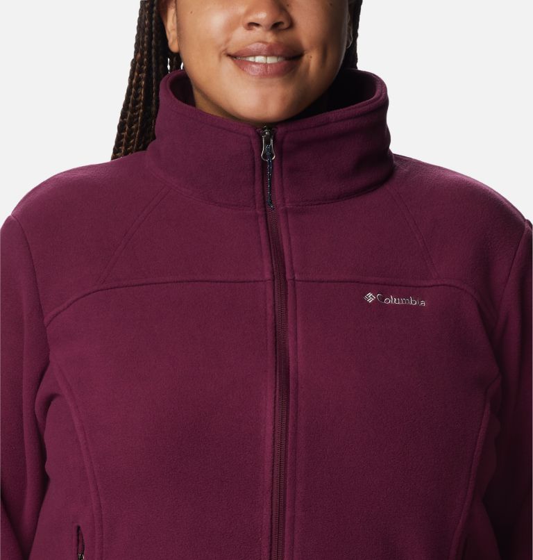 Women's Fast Trek II Fleece Jacket - Plus Size, Color: Marionberry, image 4