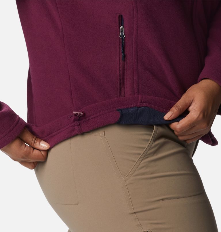 Thumbnail: Women's Fast Trek II Fleece Jacket - Plus Size, Color: Marionberry, image 7