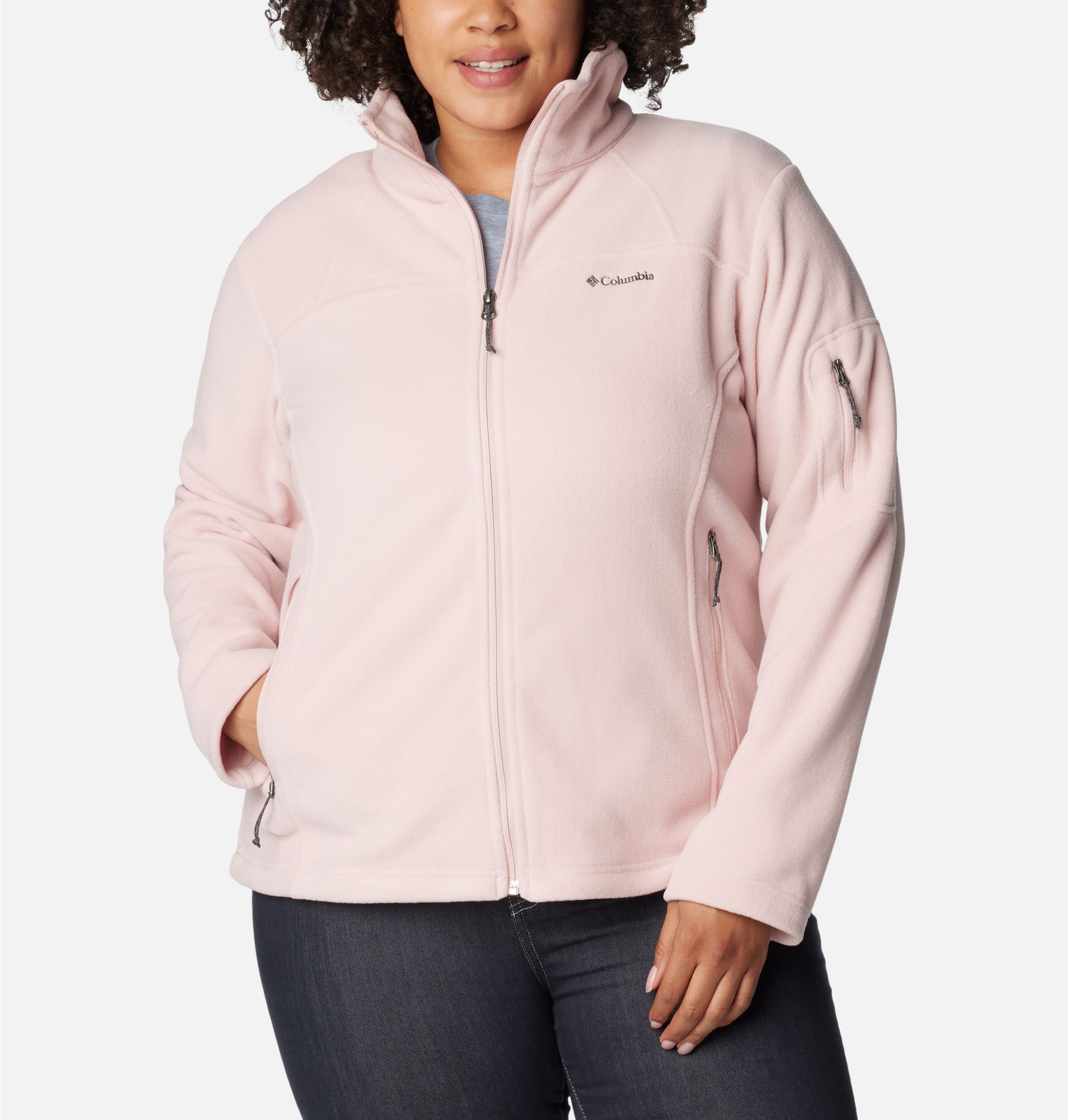 Women\'s Fast - Fleece Columbia II Jacket Size Plus | Trek™ Sportswear
