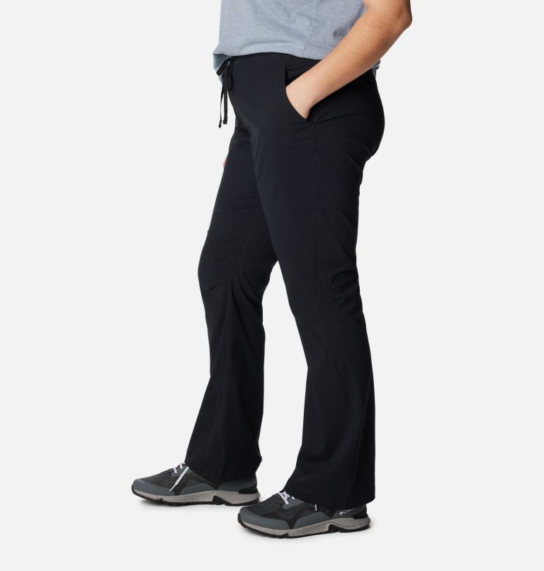 Thumbnail: Pantalon semi-évasé Anytime Outdoor Femme - Grandes tailles, Color: Black, image 3