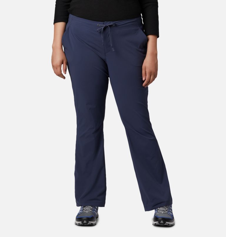 Columbia Sportswear Pants Women Large Beige Cotton Capri Outdoor Hiking Tie