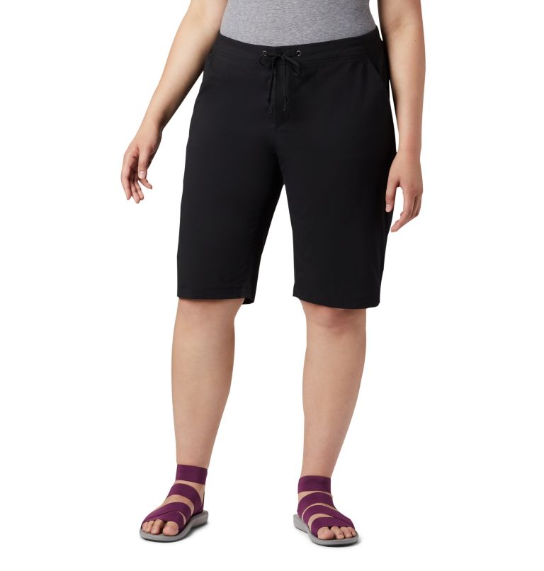 Thumbnail: Women's Anytime Outdoor Long Shorts - Plus Size, Color: Black, image 1