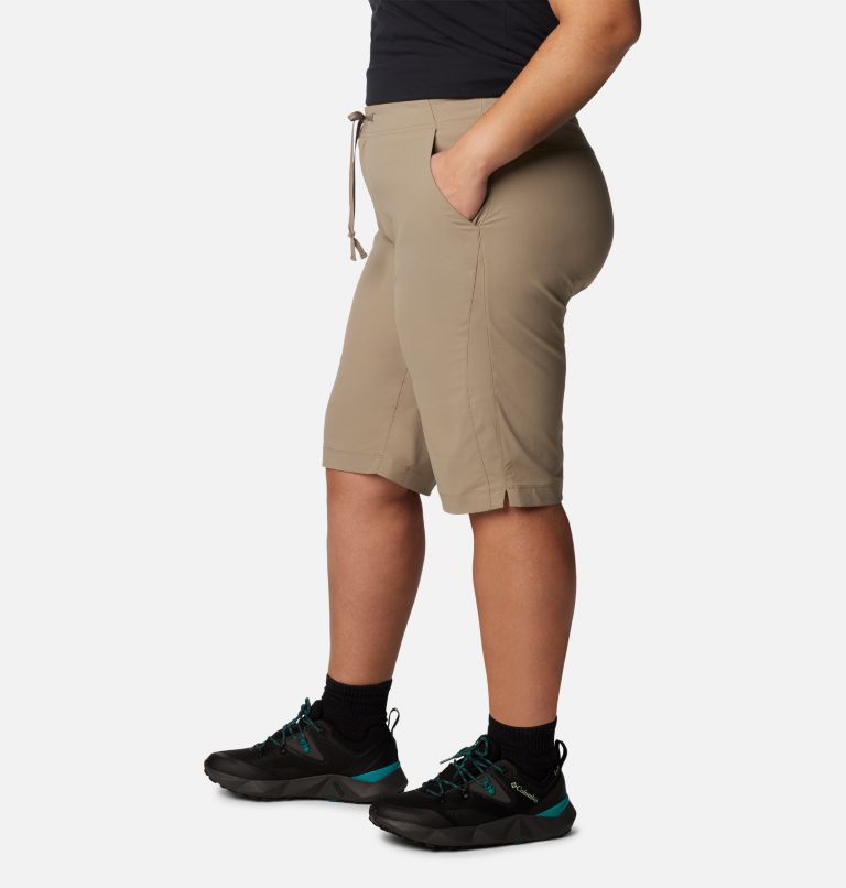 Women's Anytime Outdoor Long Shorts - Plus Size, Color: Tusk, image 3