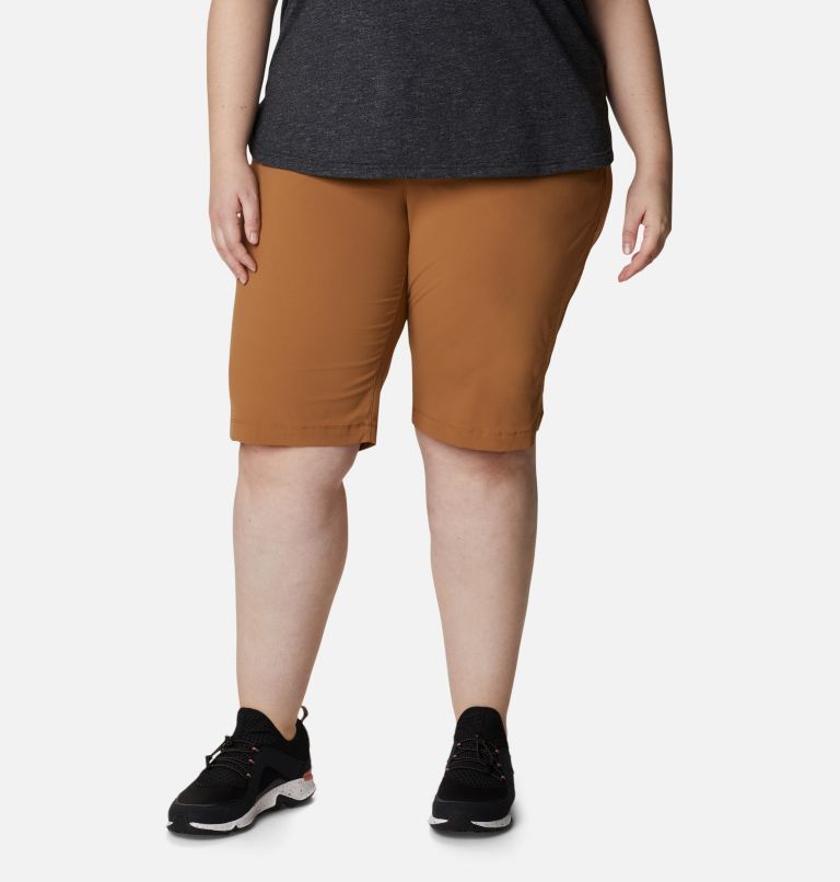 Women's Anytime Outdoor Long Shorts - Plus Size, Color: Elk, image 1