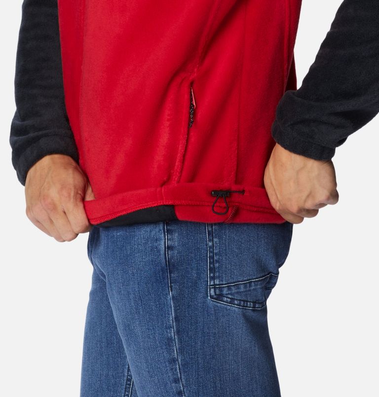 Men's Steens Mountain 2.0 Full Zip Fleece Jacket, Color: Black, Mountain Red, image 6