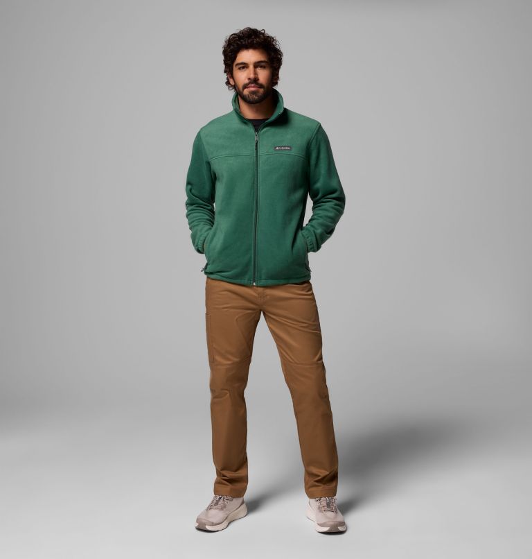 Men's Steens Mountain 2.0 Full Zip Fleece Jacket, Color: Rain Forest, image 2