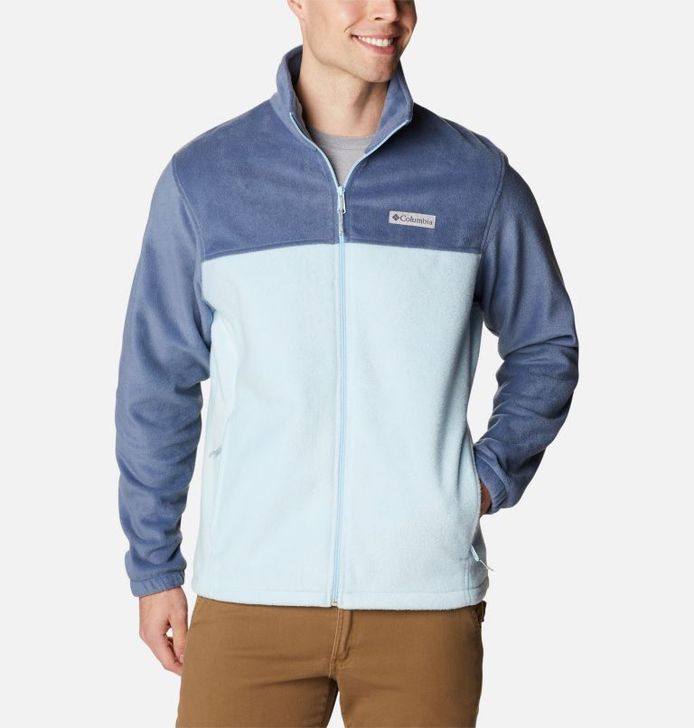 Men’s Steens Mountain 2.0 Full Zip Fleece Jacket - Tall, Color: Dark Mountain, Sky Blue, image 1