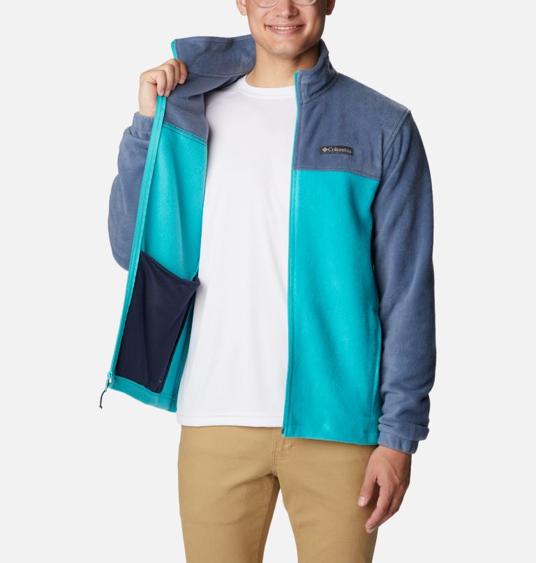 Steens Mountain à fermeture éclair pleine longueur 2.0 pour homme, Color: Dark Mountain, Bright Aqua, image 5