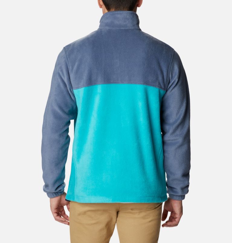 Men's Steens Mountain 2.0 Full Zip Fleece Jacket, Color: Dark Mountain, Bright Aqua, image 2