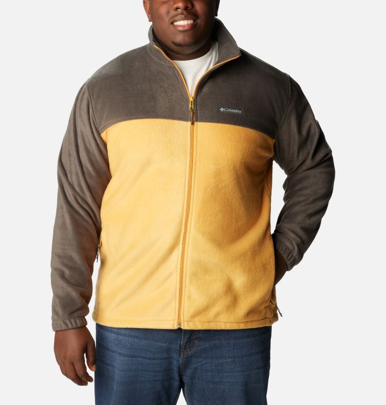 Men’s Steens Mountain 2.0 Full Zip Fleece Jacket - Big, Color: Shark, Raw Honey, image 1