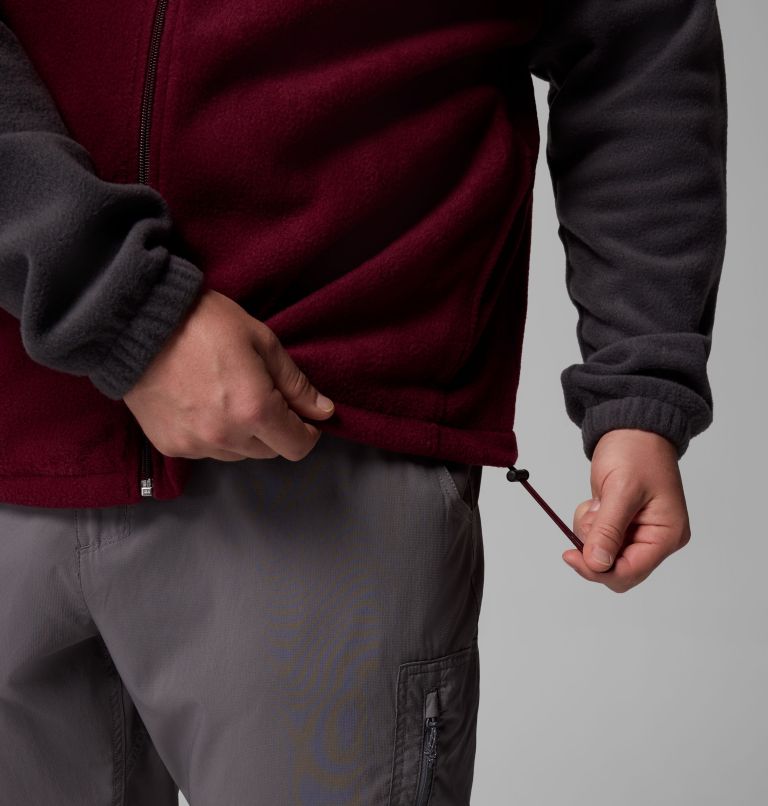 Men’s Steens Mountain 2.0 Full Zip Fleece Jacket - Big, Color: Shark, Rich Wine, image 7
