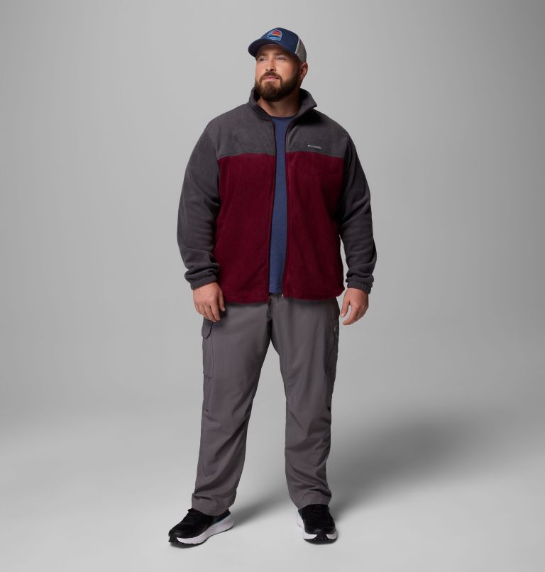 Men’s Steens Mountain 2.0 Full Zip Fleece Jacket - Big, Color: Shark, Rich Wine, image 2