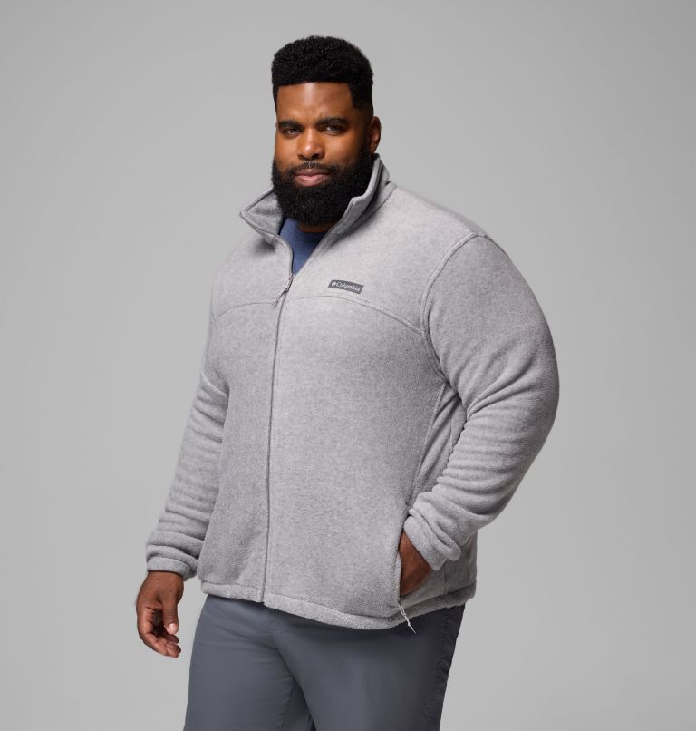 Men’s Steens Mountain 2.0 Full Zip Fleece Jacket - Big, Color: Light Grey Heather, image 4