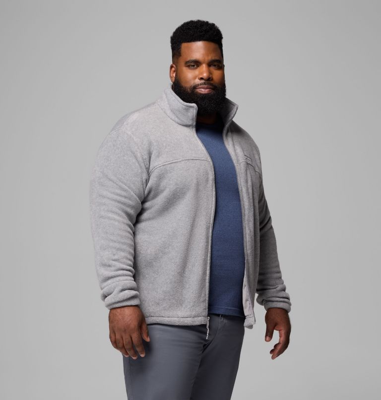 Men’s Steens Mountain 2.0 Full Zip Fleece Jacket - Big, Color: Light Grey Heather, image 1