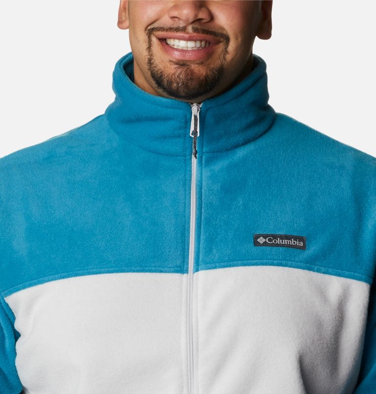 Men’s Steens Mountain 2.0 Full Zip Fleece Jacket - Big, Color: Deep Marine, Nimbus Grey, image 4