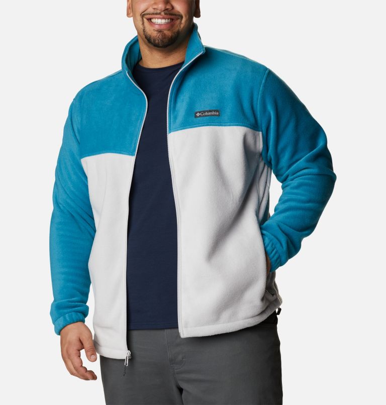 Men’s Steens Mountain 2.0 Full Zip Fleece Jacket - Big, Color: Deep Marine, Nimbus Grey, image 7