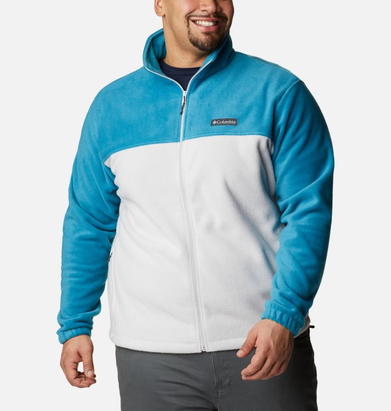 Men’s Steens Mountain 2.0 Full Zip Fleece Jacket - Big, Color: Deep Marine, Nimbus Grey, image 1