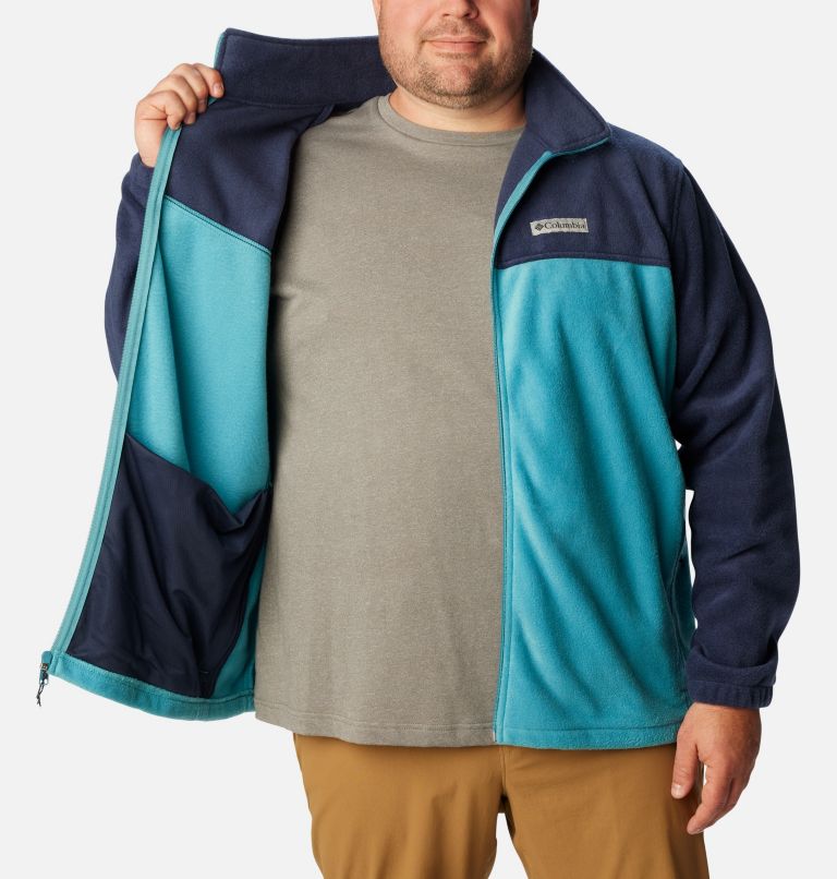 Men’s Steens Mountain 2.0 Full Zip Fleece Jacket - Big, Color: Collegiate Navy, Shasta, image 5