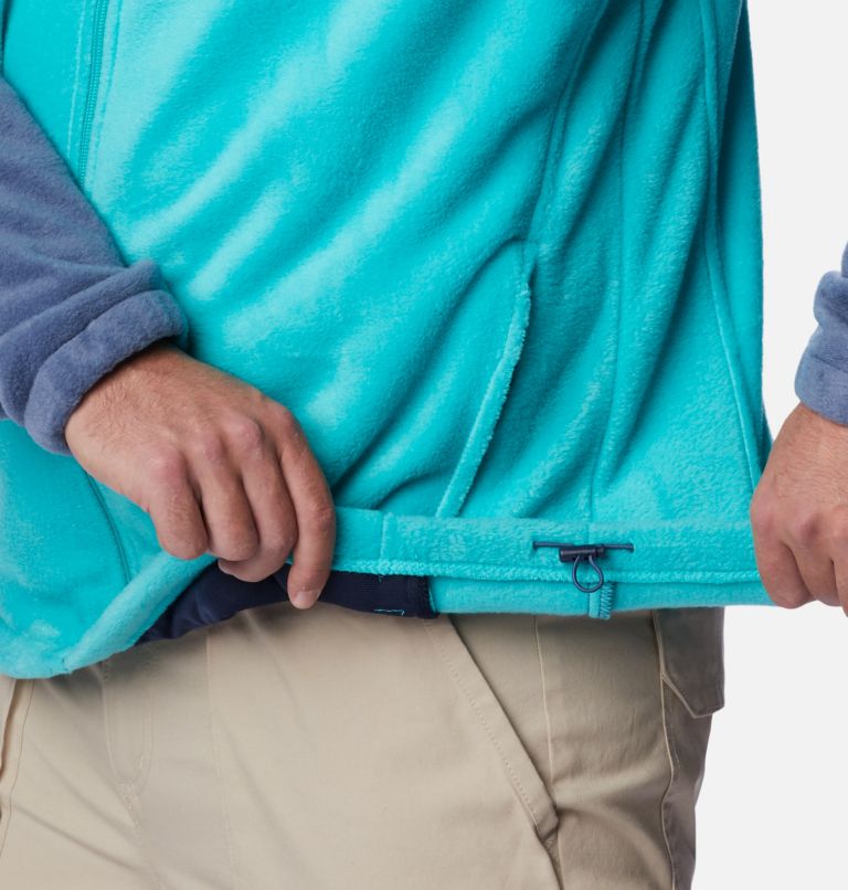 Polaire à fermeture éclair complète 2.0 Steens Mountain pour homme – Large, Color: Dark Mountain, Bright Aqua, image 6