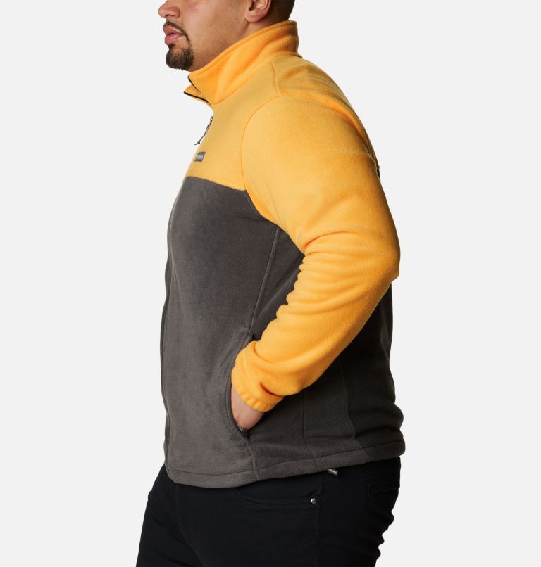 Men’s Steens Mountain 2.0 Full Zip Fleece Jacket - Big, Color: Mango, Shark, image 3