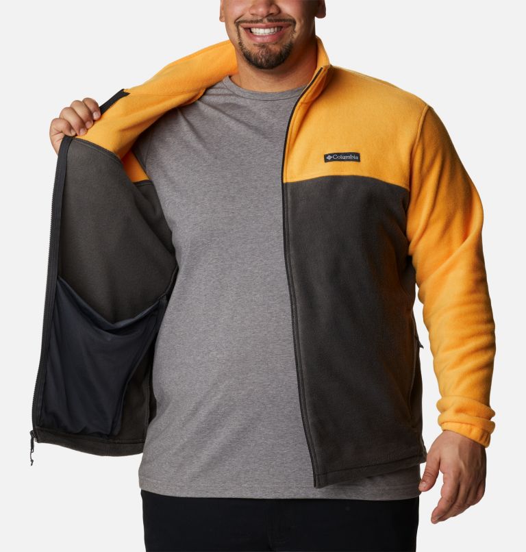 Men’s Steens Mountain 2.0 Full Zip Fleece Jacket - Big, Color: Mango, Shark, image 5