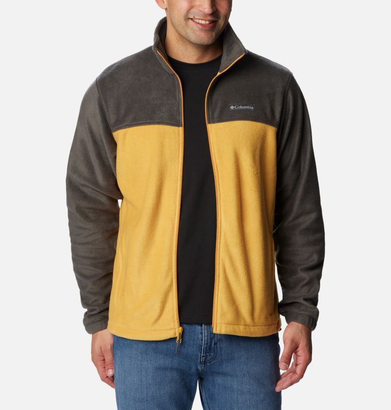Men’s Steens Mountain 2.0 Full Zip Fleece Jacket - Tall, Color: Shark, Raw Honey, image 7