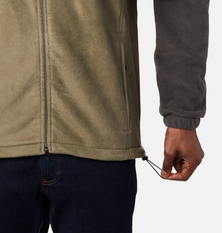 Men’s Steens Mountain 2.0 Full Zip Fleece Jacket - Tall, Color: Shark, Stone Green, image 5