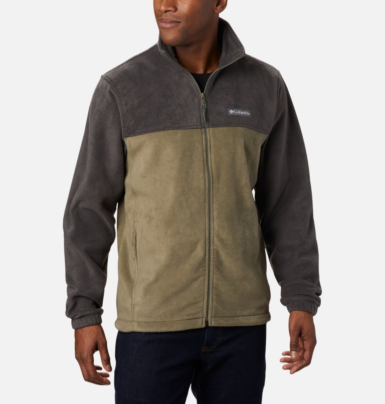 Thumbnail: Men’s Steens Mountain 2.0 Full Zip Fleece Jacket - Tall, Color: Shark, Stone Green, image 1