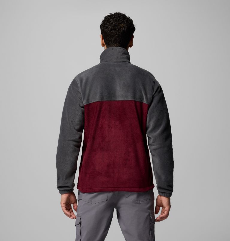 Men’s Steens Mountain 2.0 Full Zip Fleece Jacket - Tall, Color: Shark, Rich Wine, image 3