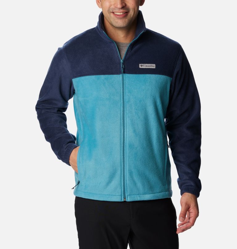 Thumbnail: Men’s Steens Mountain 2.0 Full Zip Fleece Jacket - Tall, Color: Collegiate Navy, Shasta, image 1