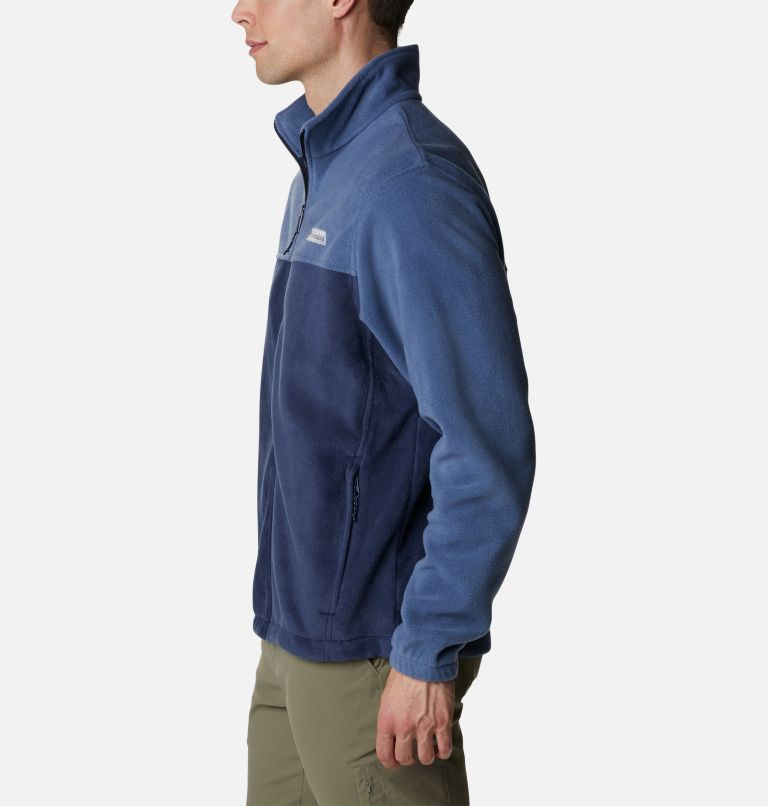 Thumbnail: Men’s Steens Mountain 2.0 Full Zip Fleece Jacket - Tall, Color: Dark Mountain, Collegiate Navy, image 3