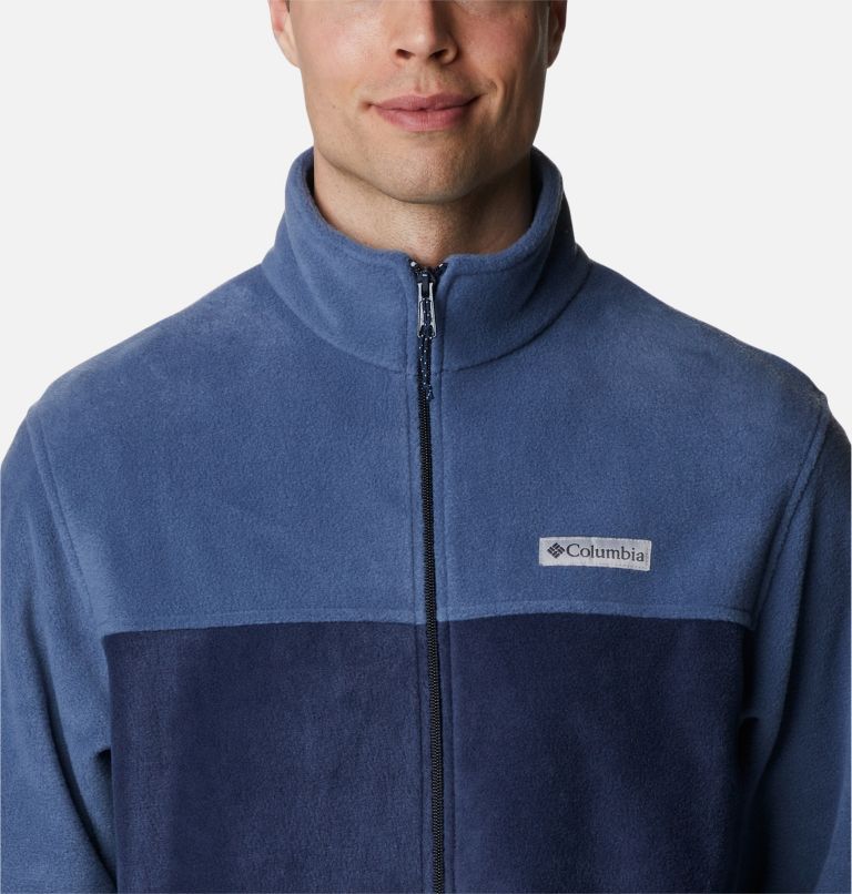 Polaire à fermeture éclair complète 2.0 Steens Mountain pour homme – Grand, Color: Dark Mountain, Collegiate Navy, image 4