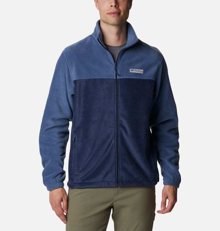 Thumbnail: Men’s Steens Mountain 2.0 Full Zip Fleece Jacket - Tall, Color: Dark Mountain, Collegiate Navy, image 7