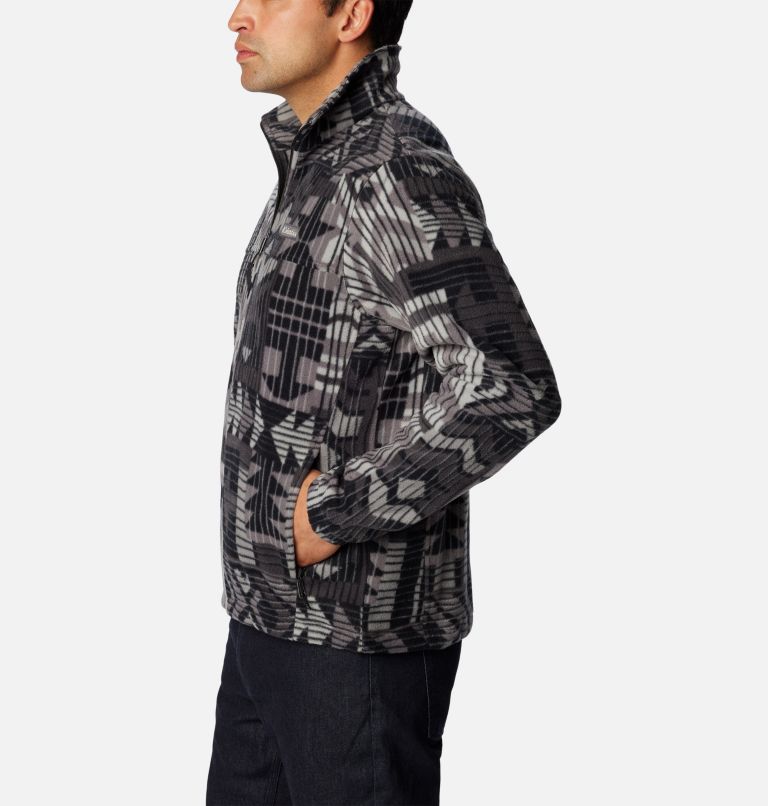 Columbia Steens Mountain Printed Fleece Jacket for Men - Black Mod Camo - S