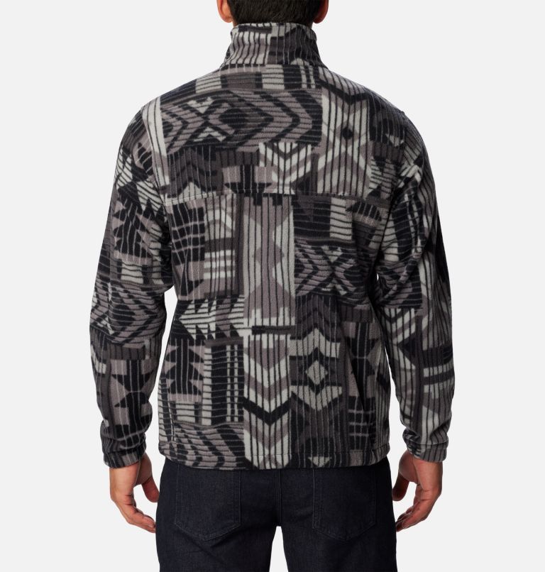 Columbia Steens Mountain Printed Fleece Jacket for Men - Black Mod Camo - S