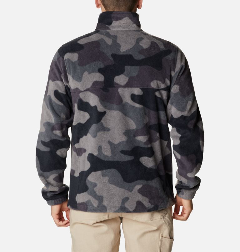 Men’s Steens Mountain Printed Fleece Jacket, Color: Black Mod Camo, image 2