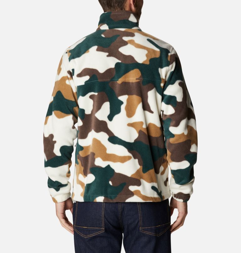 Thumbnail: Men’s Steens Mountain Printed Fleece Jacket, Color: Chalk Mod Camo, image 2