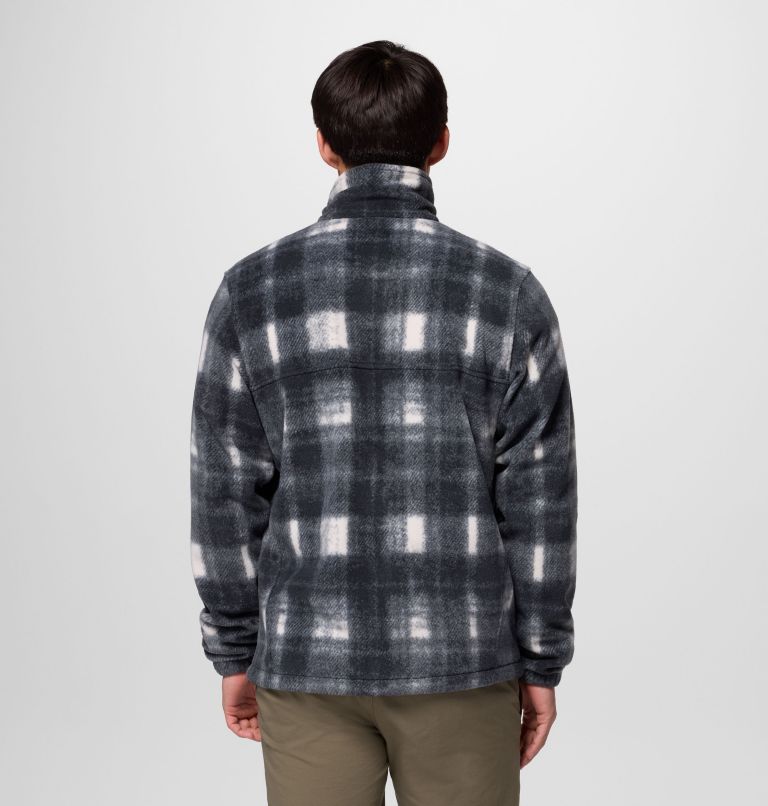 Men’s Steens Mountain Printed Fleece Jacket, Color: Chalk Omblur, image 3