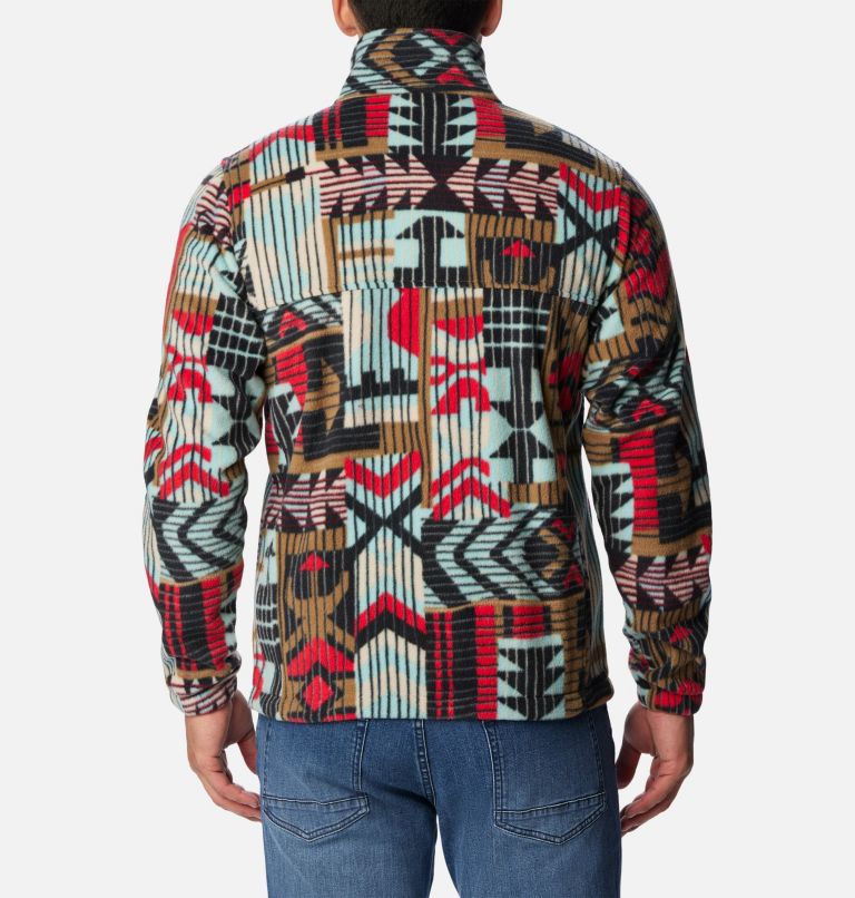 Thumbnail: Men’s Steens Mountain Printed Fleece Jacket, Color: Delta Pathways Print, image 2