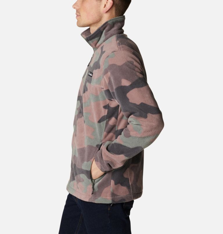Thumbnail: Men’s Steens Mountain Printed Fleece Jacket, Color: Cypress Mod Camo, image 3