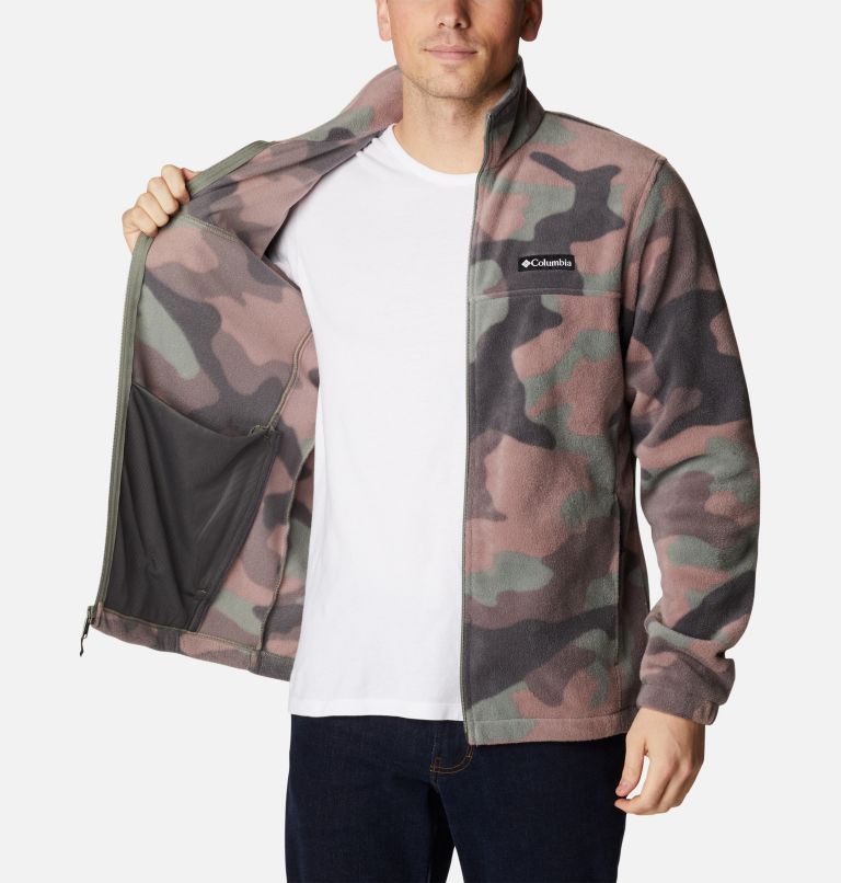 Thumbnail: Men’s Steens Mountain Printed Fleece Jacket, Color: Cypress Mod Camo, image 5