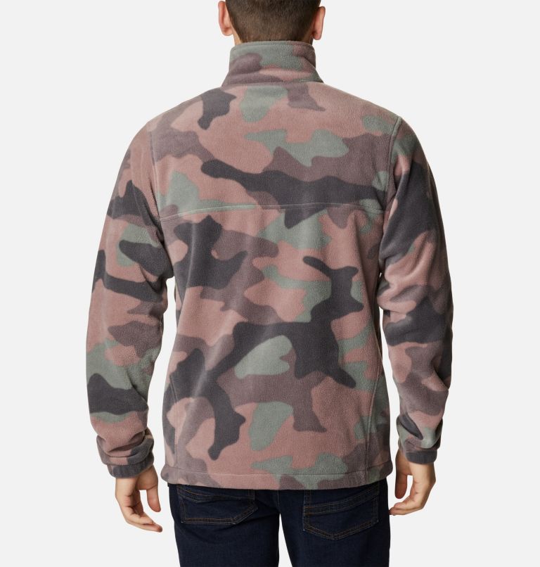 Men’s Steens Mountain Printed Fleece Jacket, Color: Cypress Mod Camo, image 2