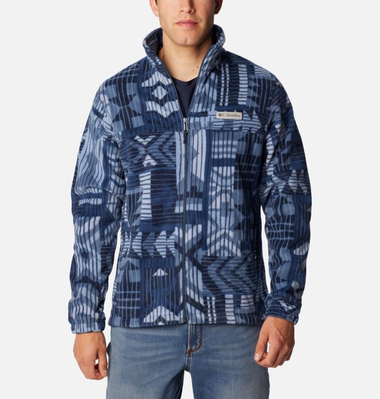 Columbia men's steens mountain print fleece jacket deals