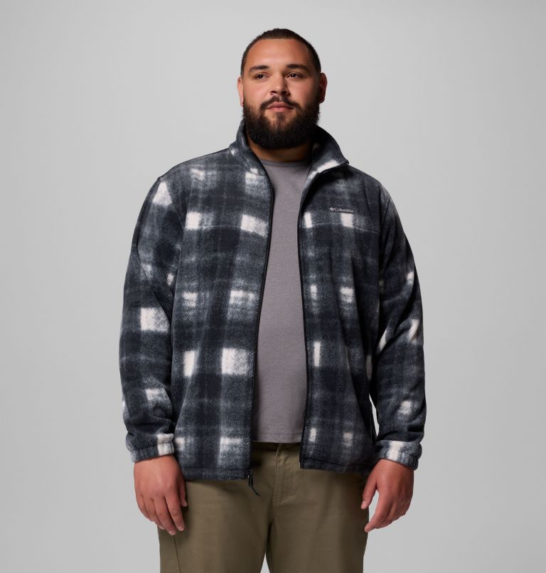 Men's Steens Mountain Printed Fleece Jacket - Big, Color: Chalk Omblur, image 5