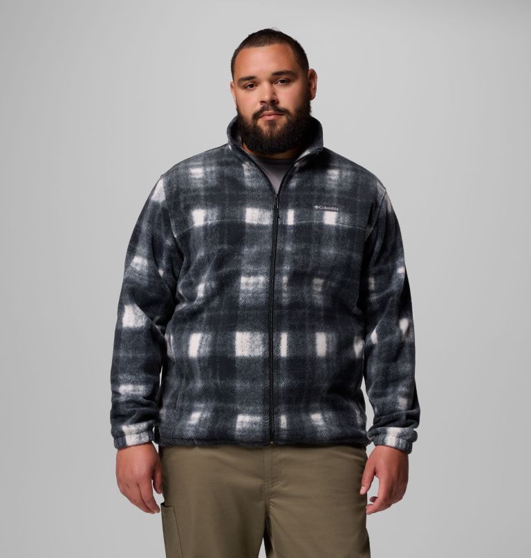 Men's Steens Mountain Printed Fleece Jacket - Big, Color: Chalk Omblur, image 1