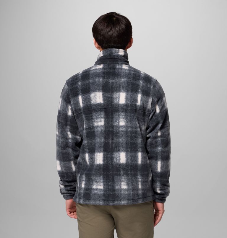 Men's Steens Mountain Printed Fleece Jacket - Tall, Color: Chalk Omblur, image 3